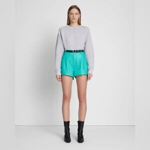NEW 7 For All Mankind Tailored Slouch Shorts Mint Women’s Size 24